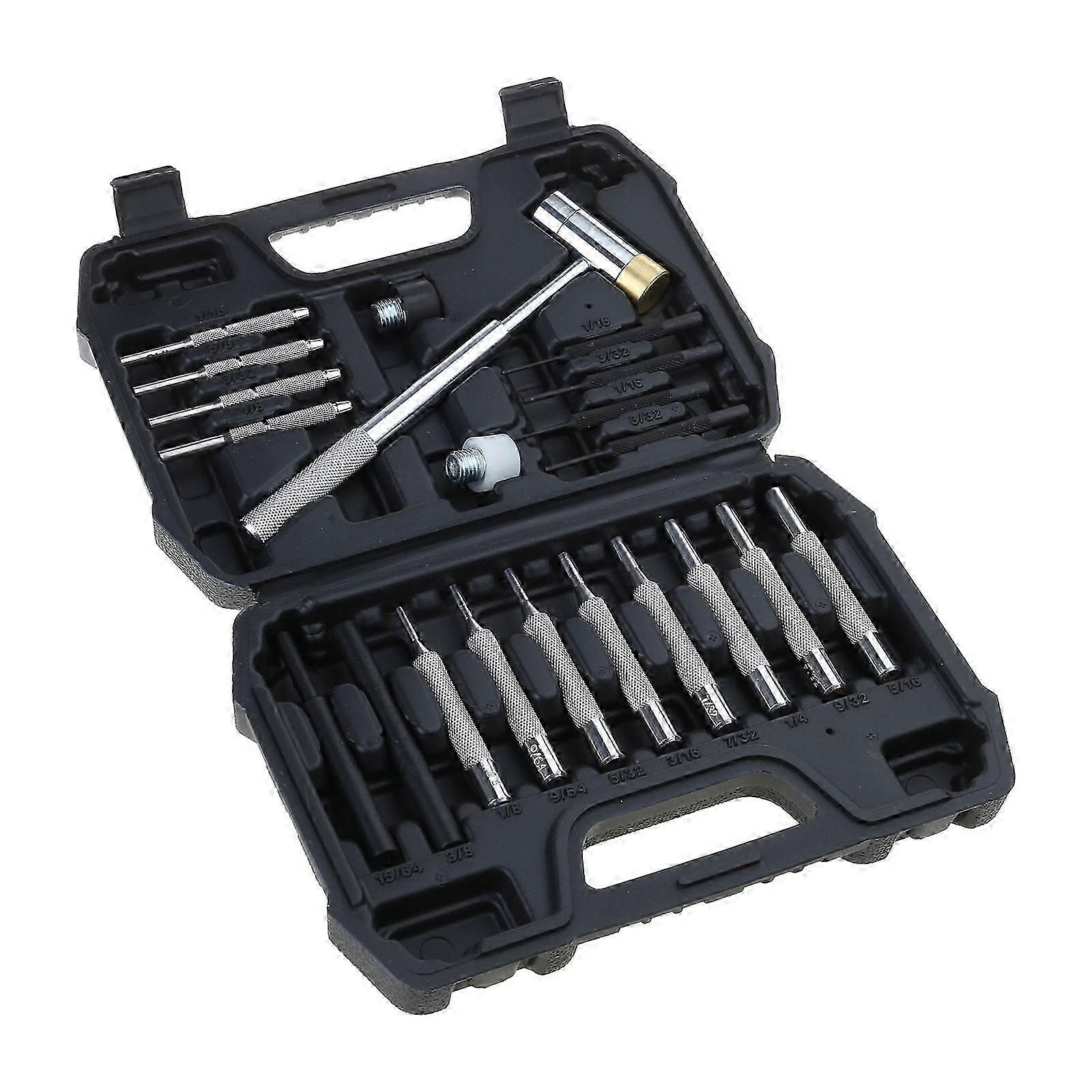 Roll Pin Punch Set Double-Faced Metal Hammers Portable Hand Tool Starter Press Set Gunsmithing Hole Punch Myi