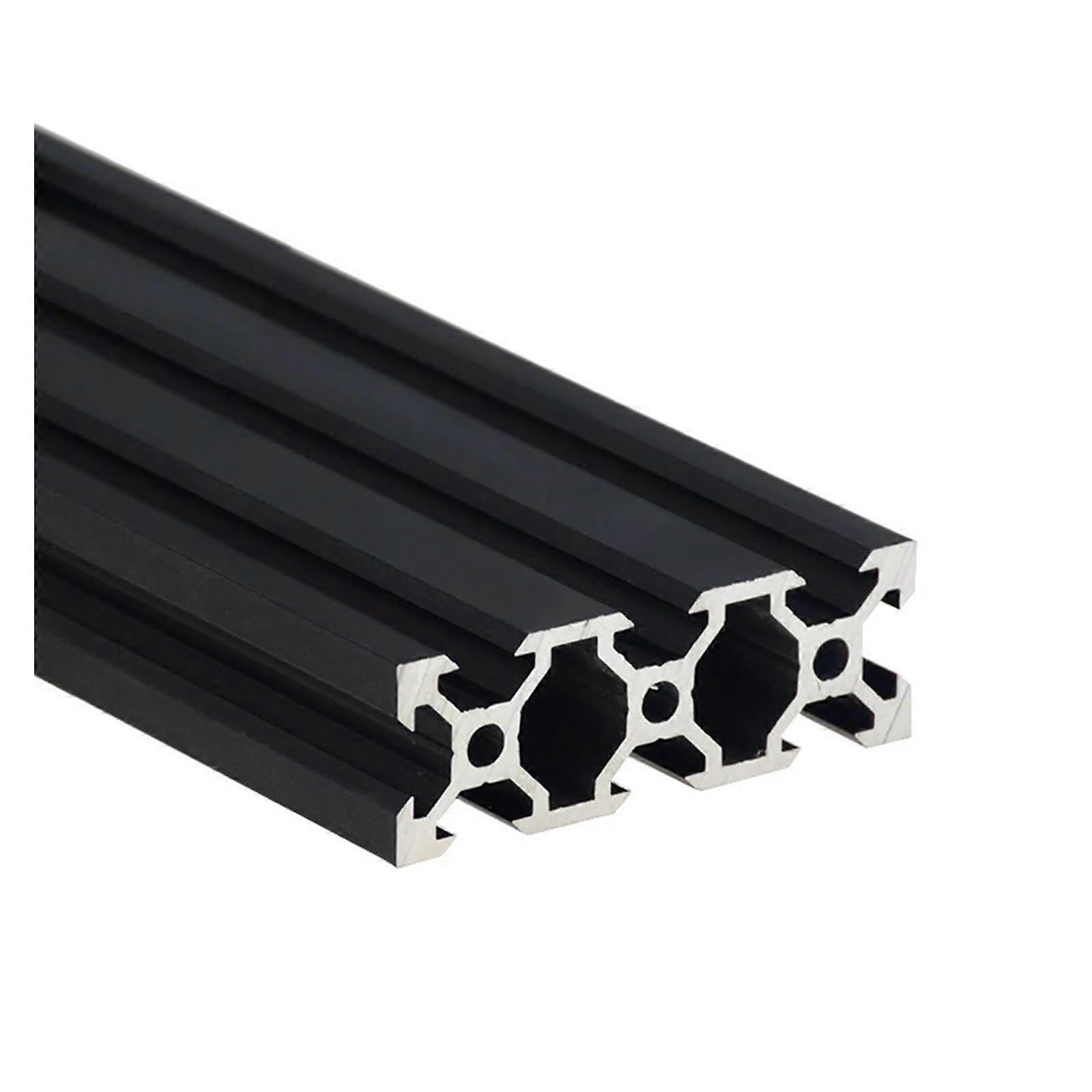 2060 Vgroove European Standard Anodized Aluminum Extrusion 100800mm Length Linear Guide Rail Black For CNC 3D Printer