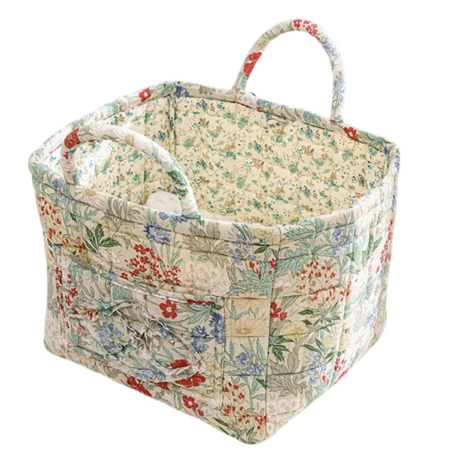 Polyester Storage Baskets Desk Storage Case Portable Organizers For Modern Living Space Space Saving Home Use