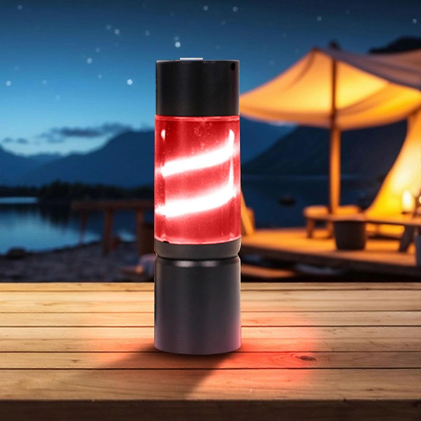 Fnyoxu Color Light with Small Flashlight Outdoor LED Light USB Direct Charging Portable Camping Light