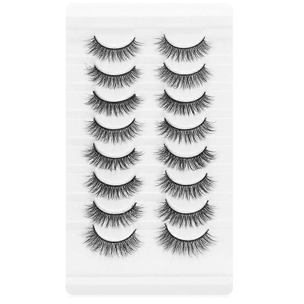 Multilayered Effect Wispies Fluffy Full Volume Thick False Eyelashes Eye Lash Extension 3D Mink