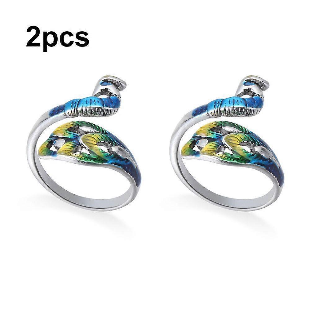 Adjustable Knitting Tools Peacock Yarn Guides Sewing Accessories Knitting Loop Crochet Ring