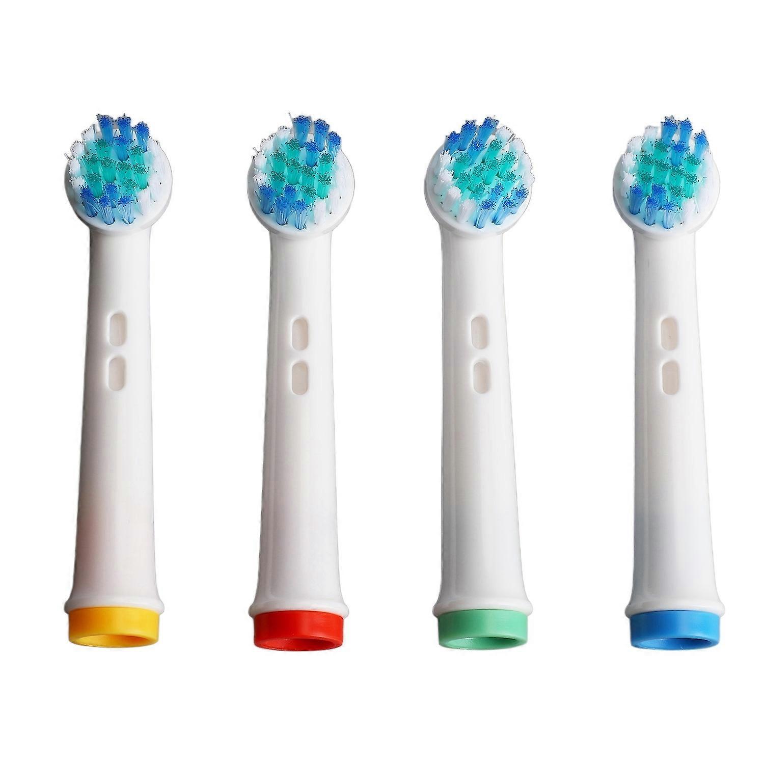 4pcs Electric Toothbrush Replacement Heads More Plaque Removal Rounded Bristles Gentle Efficient Cle