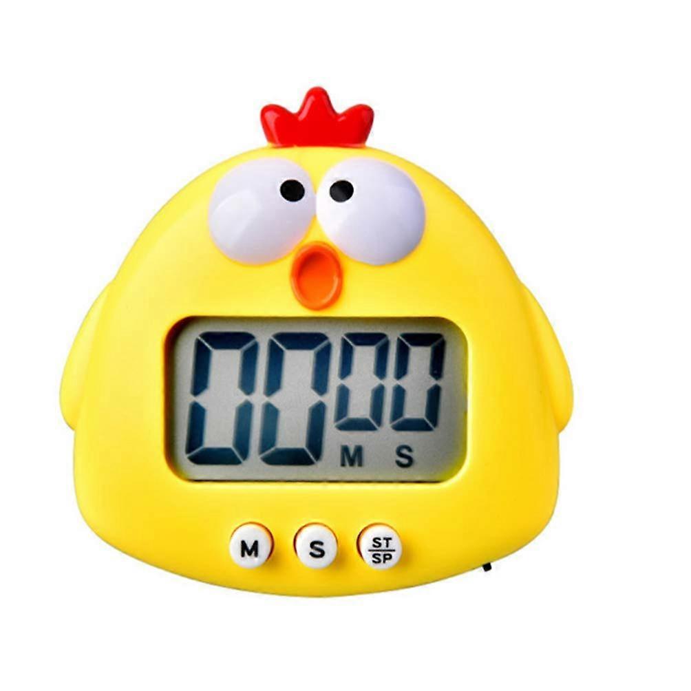 Cartoon Chicken Kitchen Timer with Countdown Clock for Cooking Baking Classroom Activities
