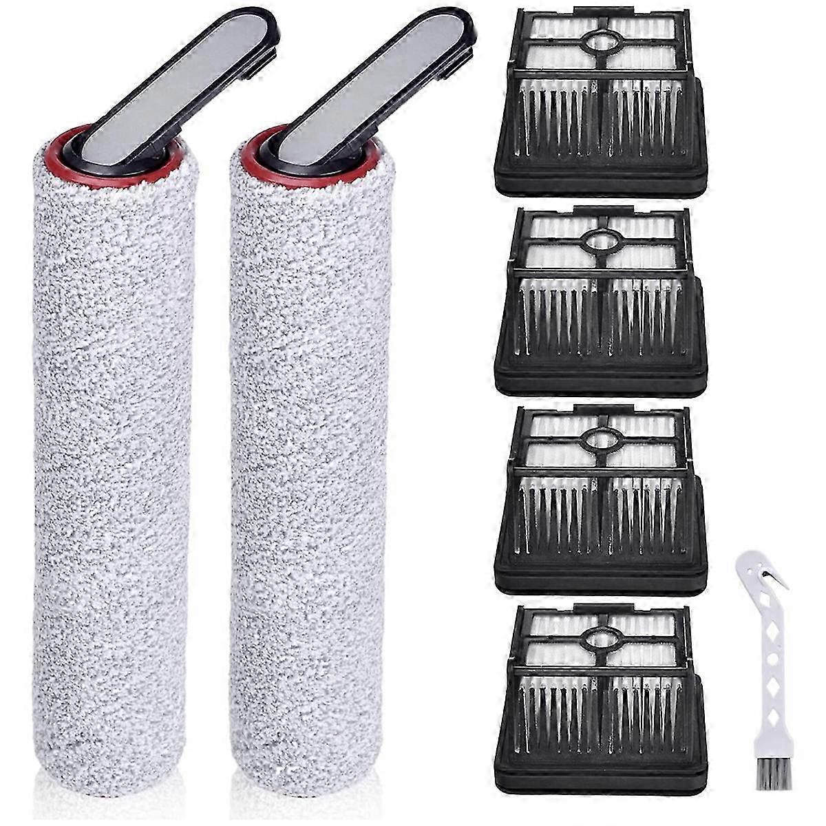 7PCS Replacement Brush Rollers and HEPA Filter for H12 Pro / H12 Dual Cordless Wet and Dry Vacuum ClHwy