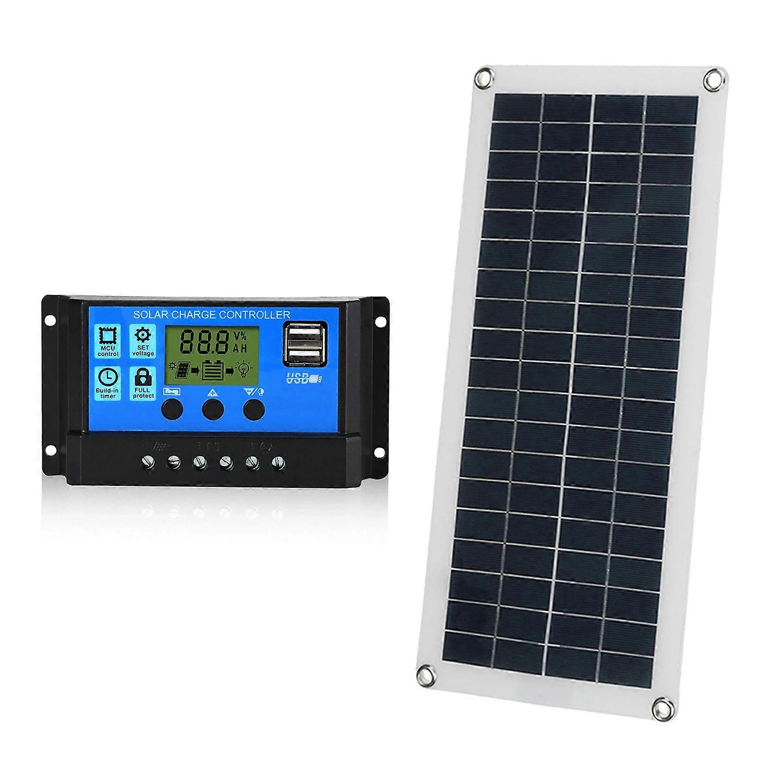 Multiple Functional 10W 18V Solar Energy Set Highlighting Hard Wearing Silicon Plastic Building for Adventurers Multicolor