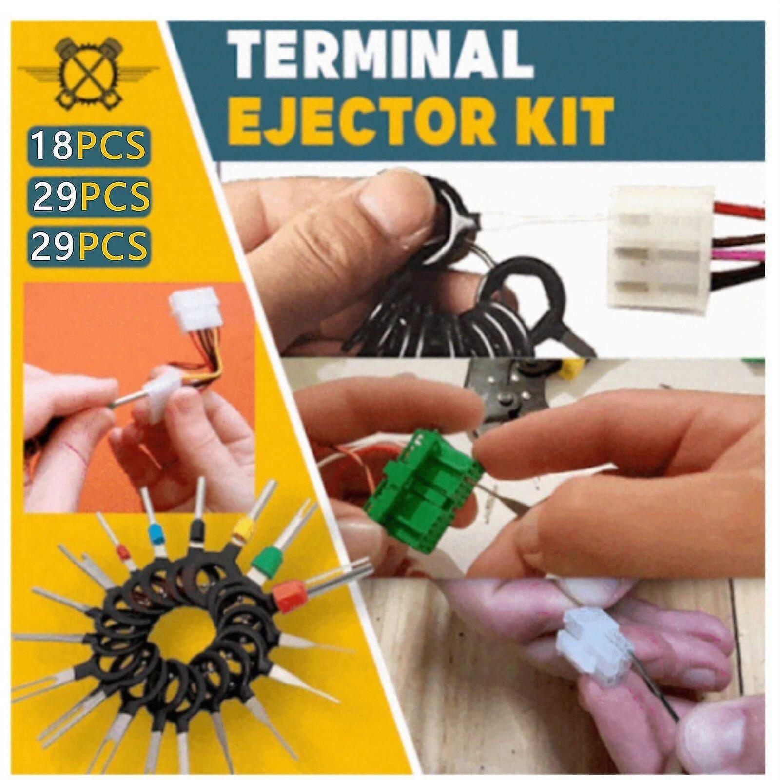 76pcs Set Pin Ejector Wire Kit Extractor Auto Terminal Removal Connector