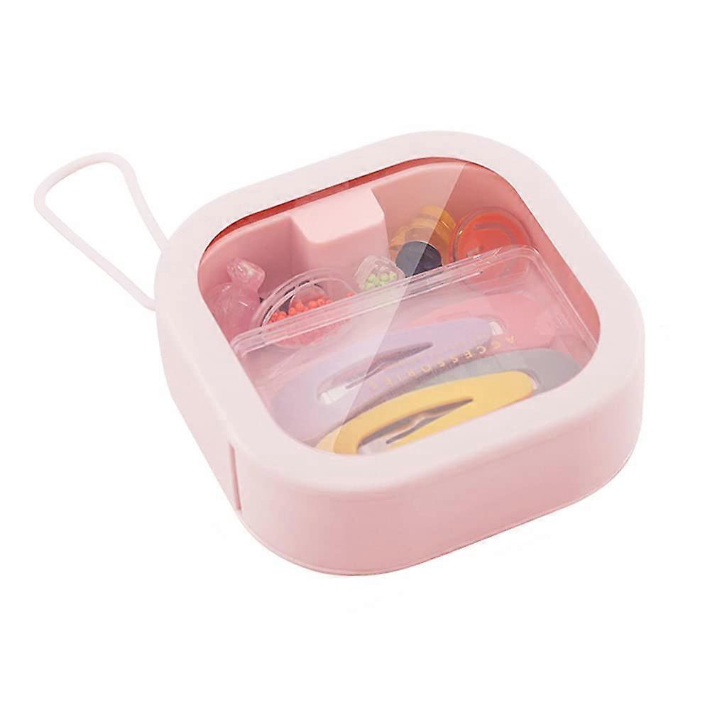 Creative Storage Box for Bathroom, ABS and TPE Material, Hidden Push Design, 2 Colors, with Lids, Anti-Collision, 5L Capacity