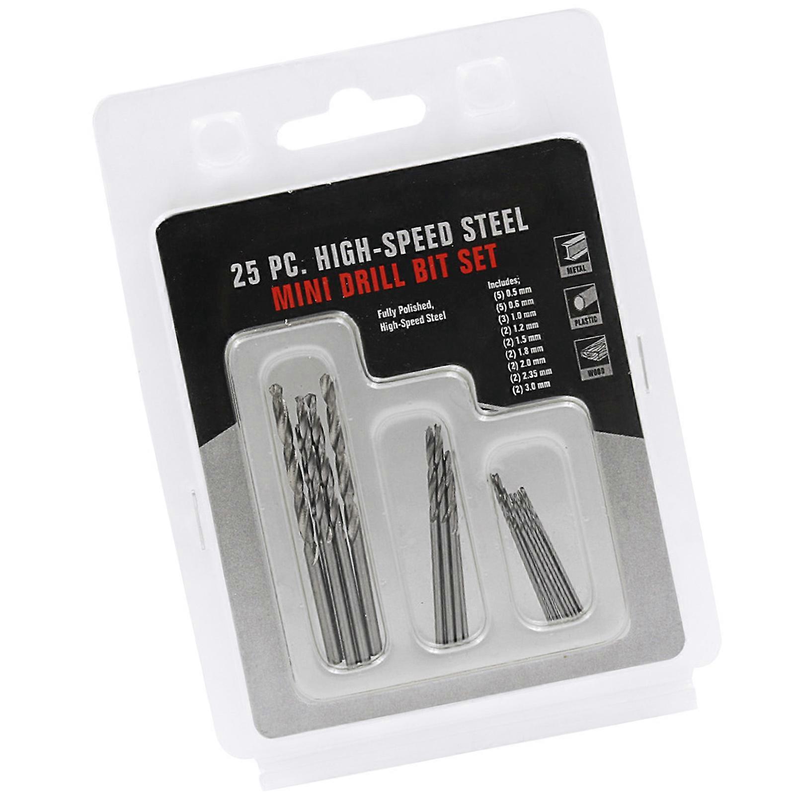 10/25Pieces Twist Drill Bits Durable Alloy Steel Mini Drill Set Suitable For Professional And DIY Drilling Projects Multicolor