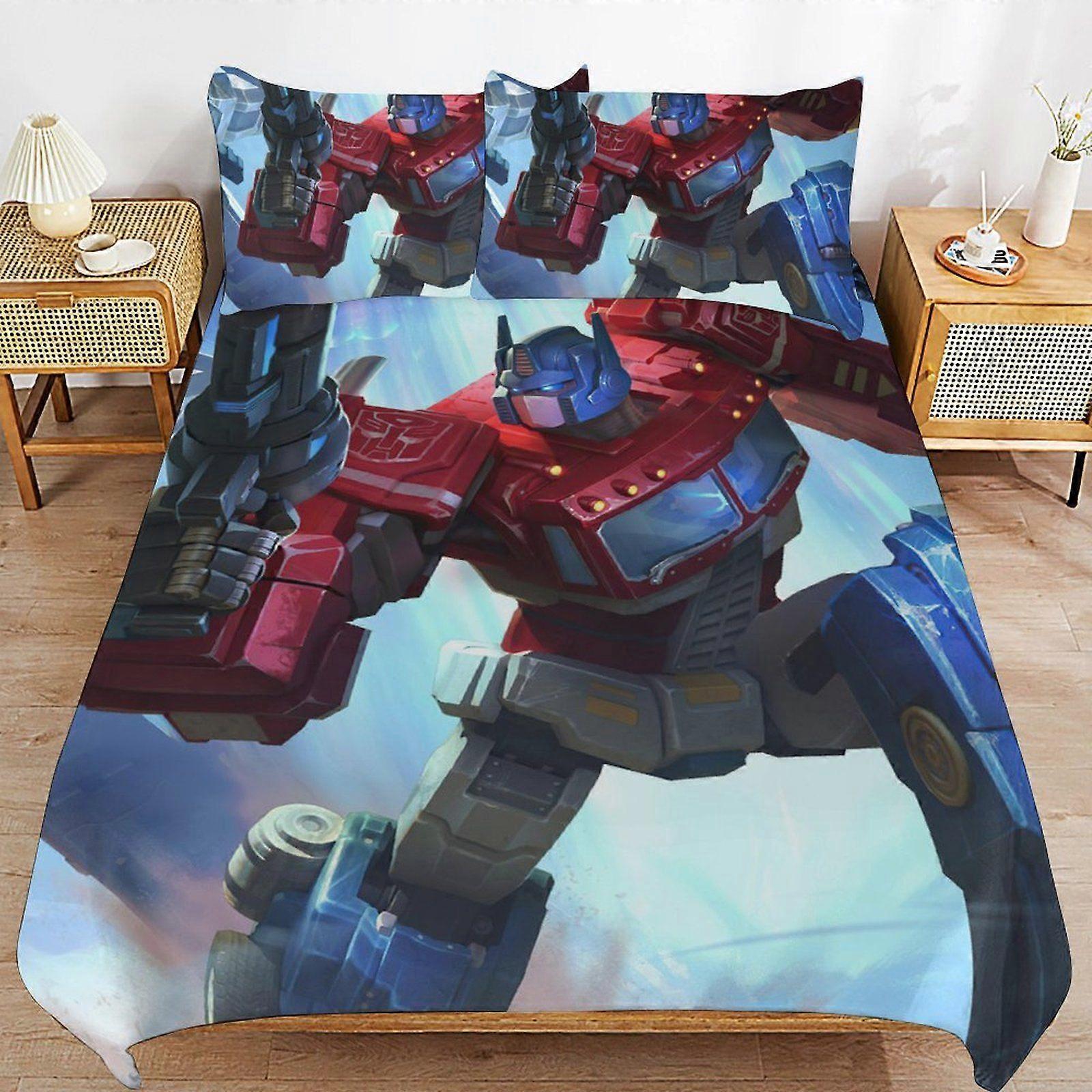 W327 Transformers Practical Fabric Sleep Ready Texture High Thread Composition Duvet Cover Sets Convenience M327