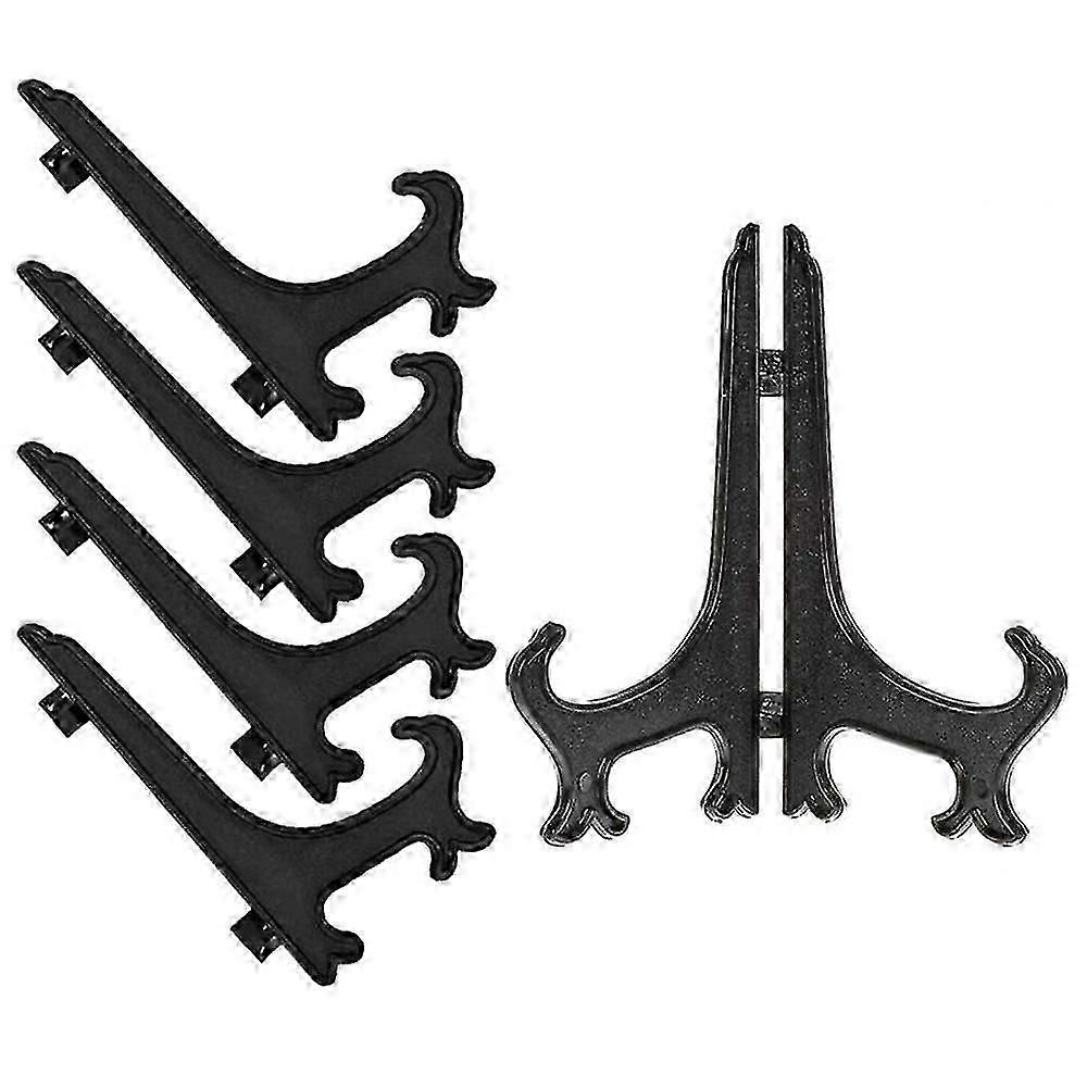 12Pcs Plastic Easels Plate Racks Folding Display Stands