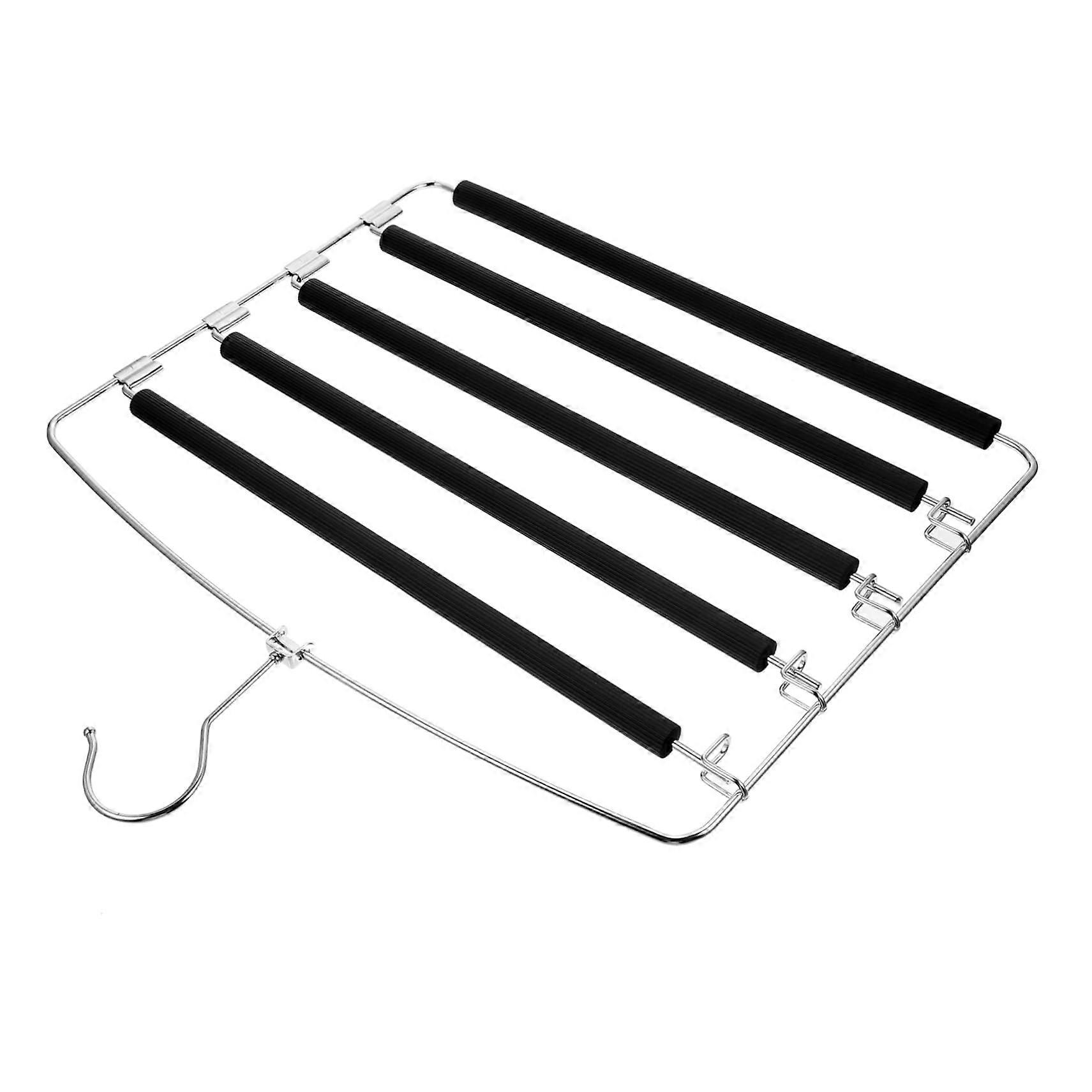Multi Layer Pants Hanger with Non Slip Sponge for Jeans Trousers Closet Wardrobe Storage