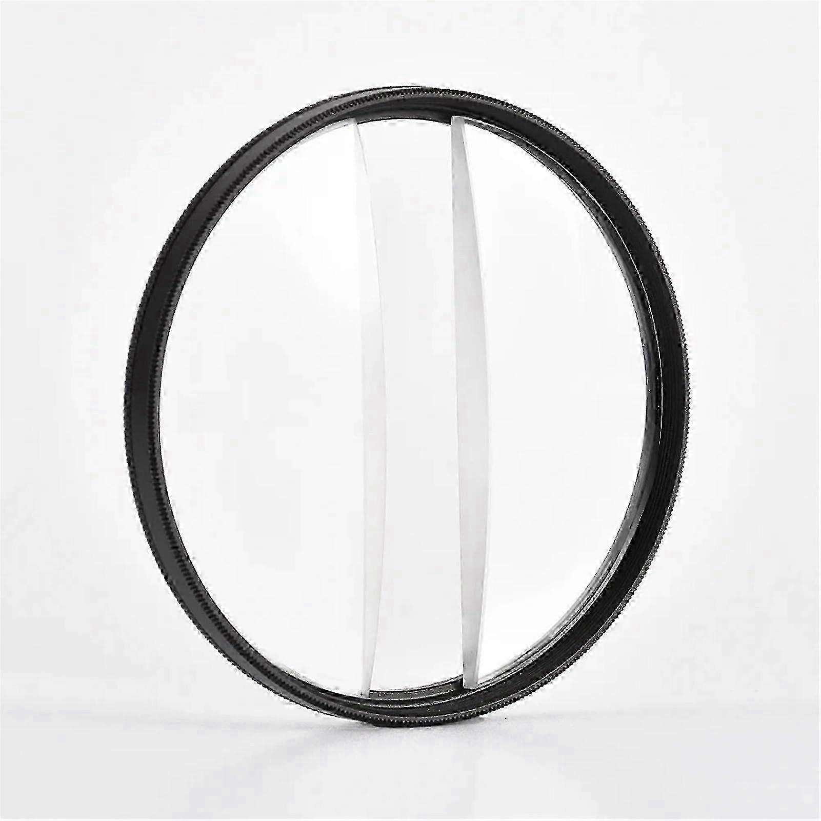 77mm Dual Blur Effect Camera Filter SLR Special Effect Filter with Dual Half Moon Variable Prism Lens 82mm Compatibility(with 52mm Adp