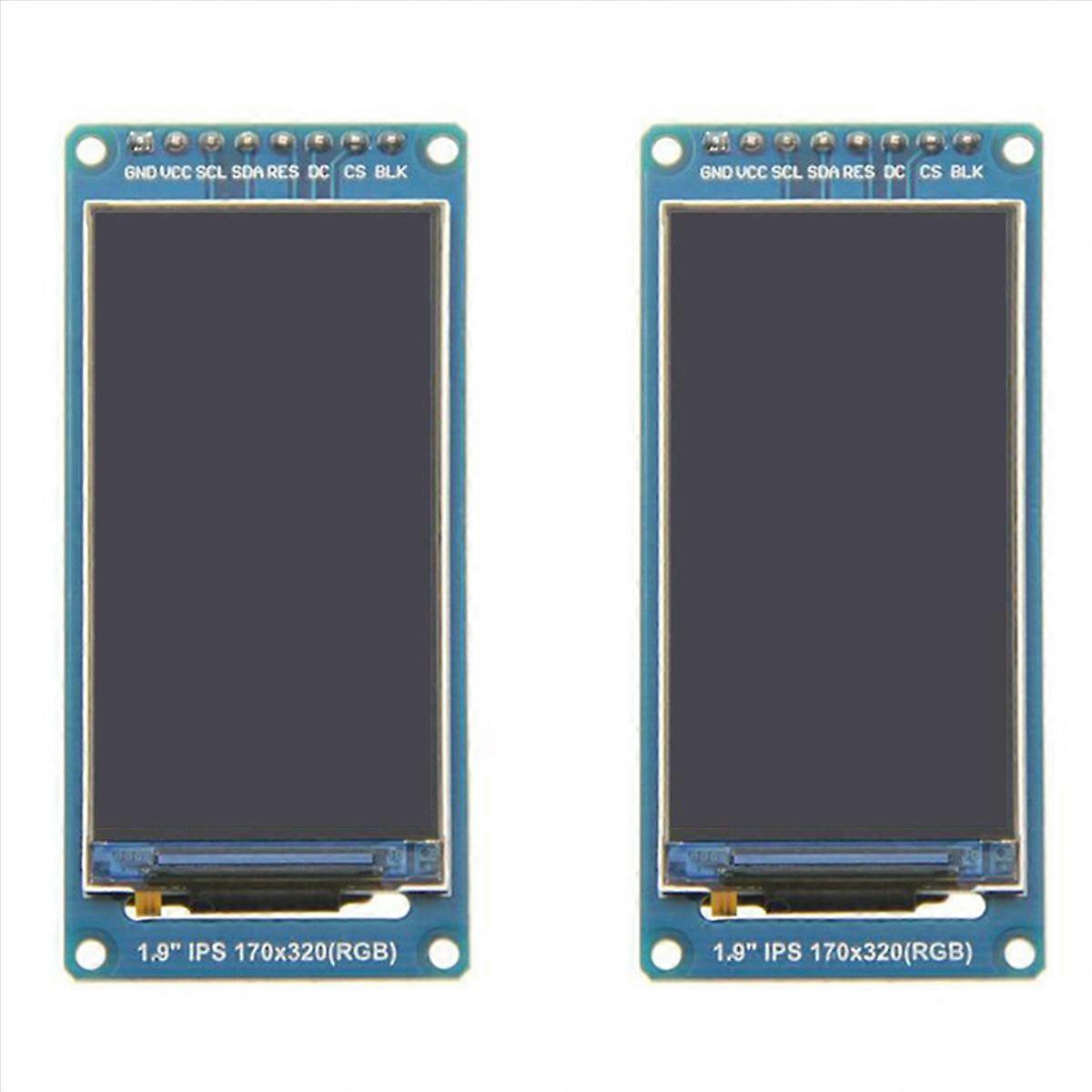 2pcs 1.9Inch IPS Full Angle TFT Display Screen LCD Screen Color Display Module SPI Serial Port High-