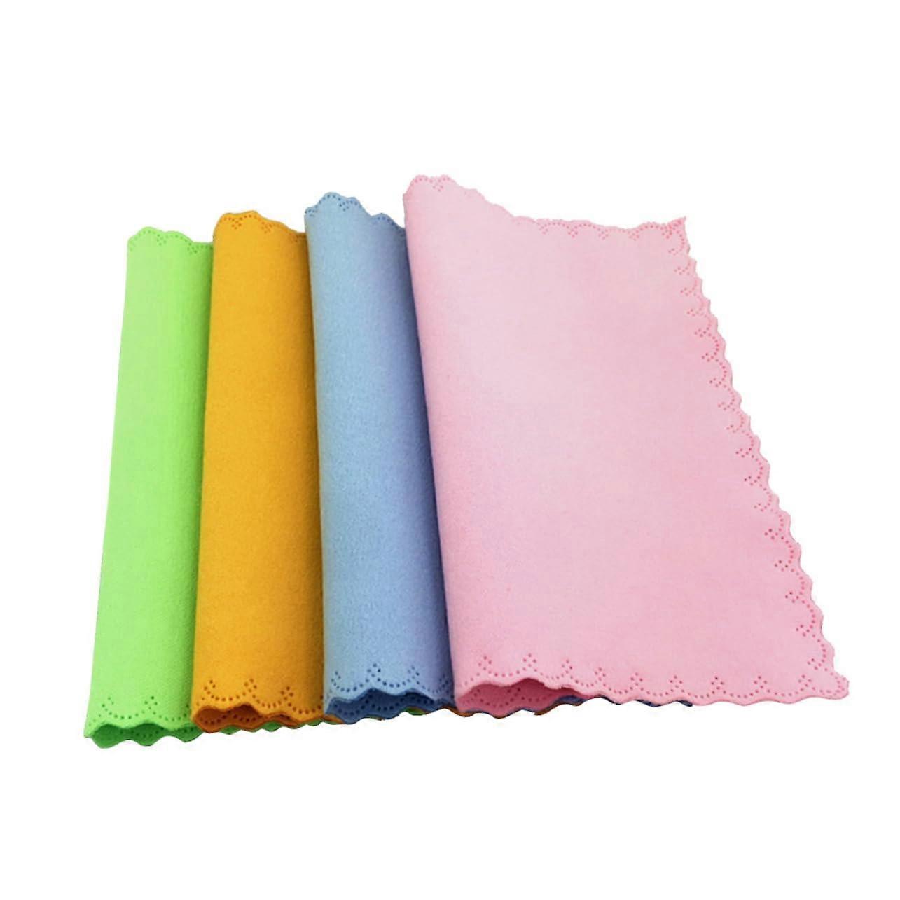 10 Pack Microfiber Cleaning Cloths for Glasses, Phone Screens, Camera Lenses, Grey Soft Quick Dry Reusable