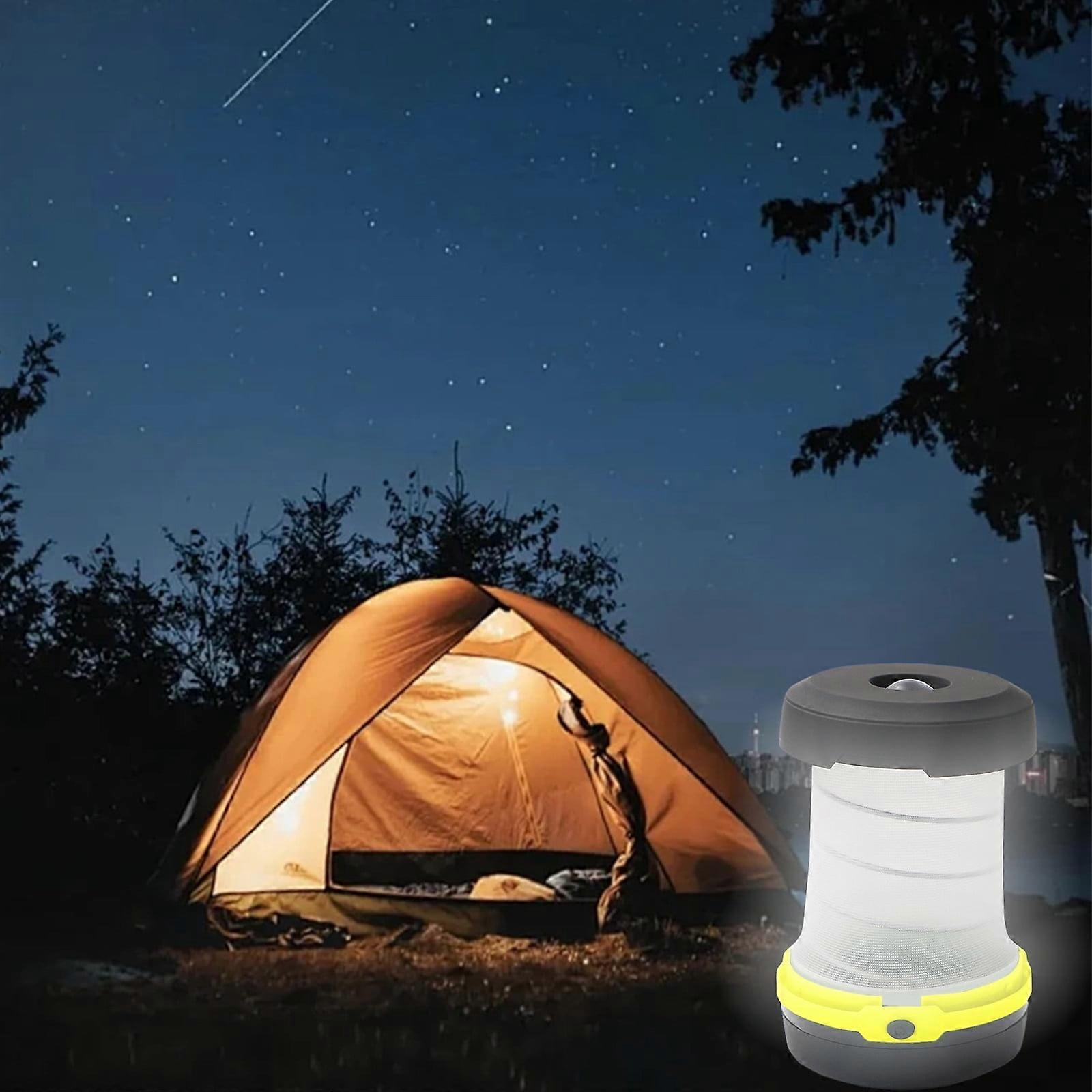 FloHua Portable Camping Lantern, Retractable LED Light with Built-in Hook, Dry Battery Powered, Easy to Carry, Compatible with Outdoor Use, Mother's