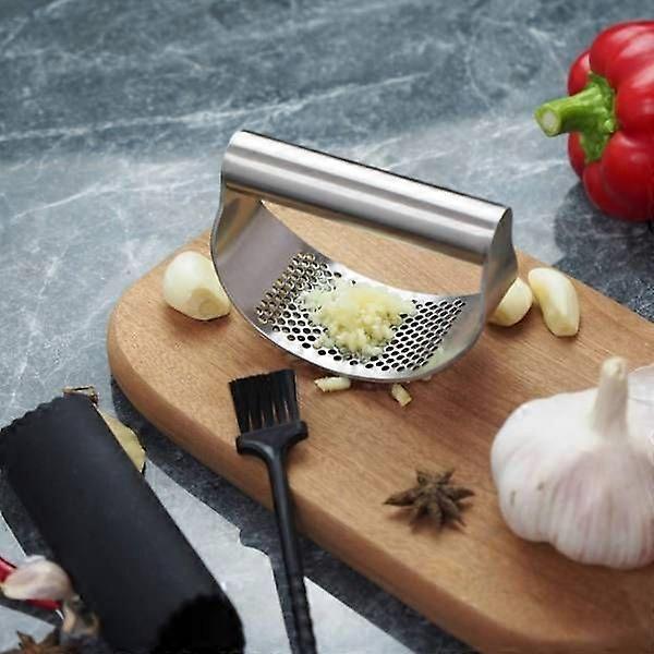 Stainless steel garlic press, ginger garlic press set