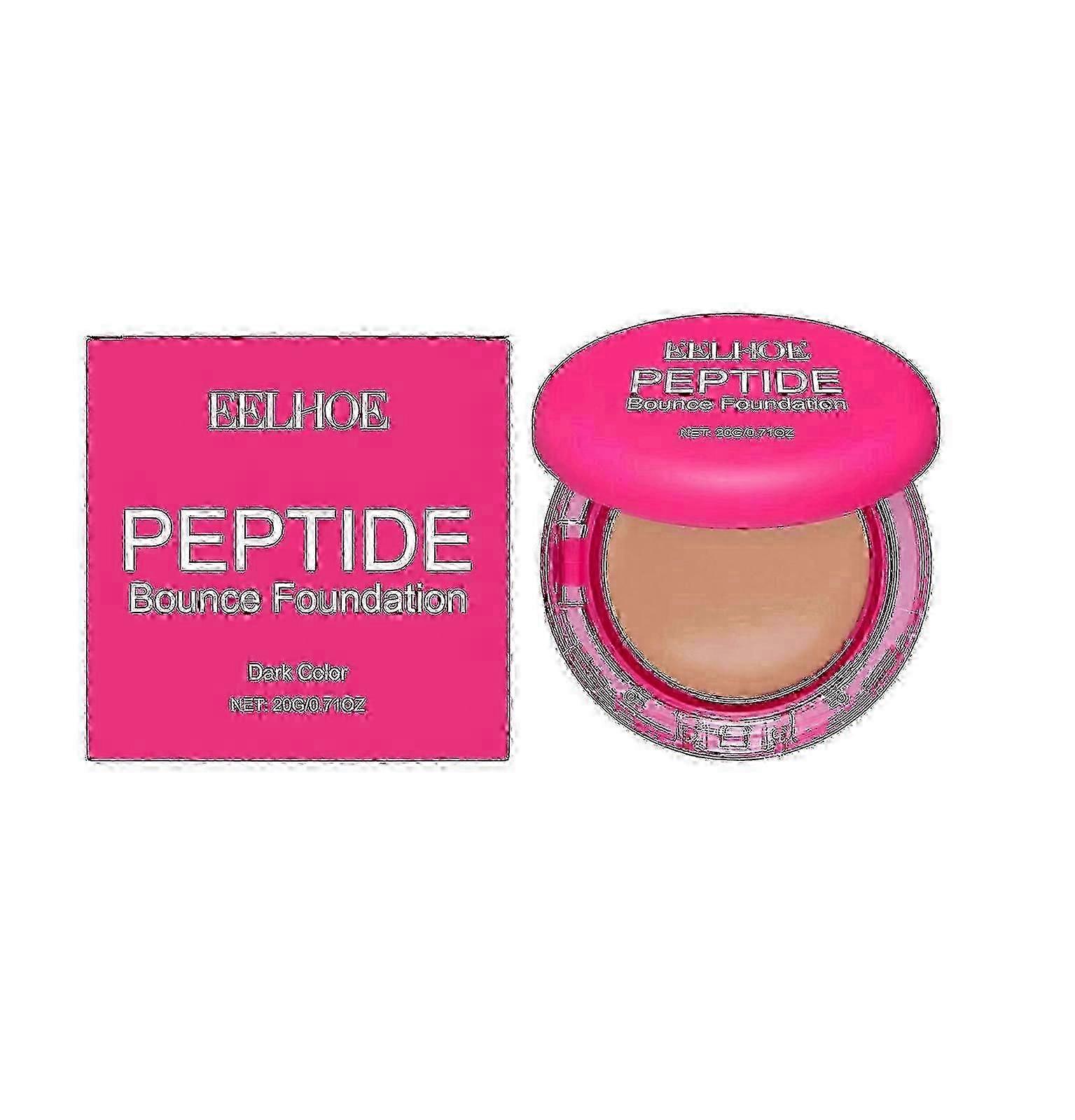 Peptide Bounce Foundation | Peptide-infused Bounce Balm Foundation Concealers | Tri-ceramide Complex For Mature Skin, Buildable Medium Coverage Line