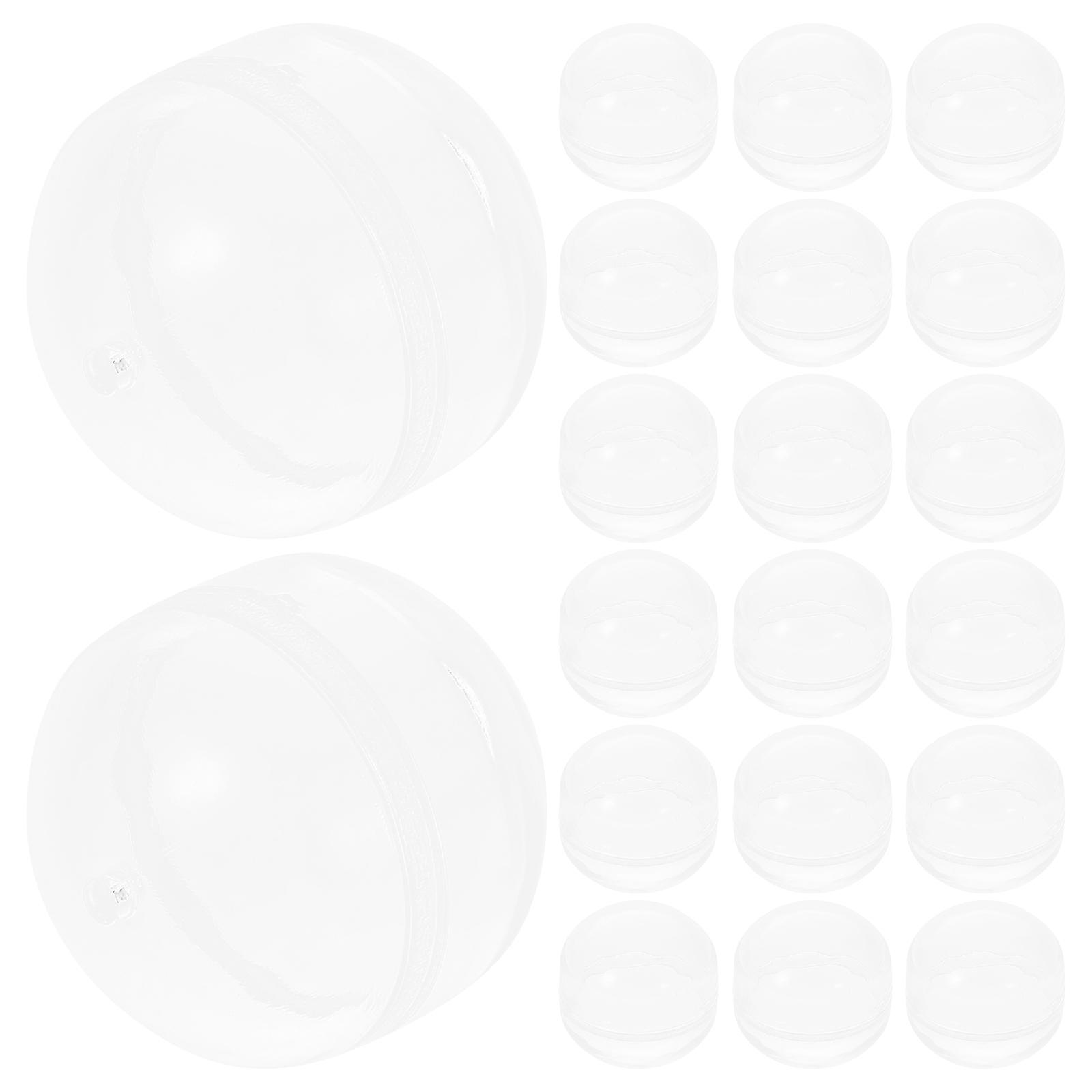 Empty Capsules Balls for Vending Machine Quick Using 20Pcs Transparent Plastic Capsules