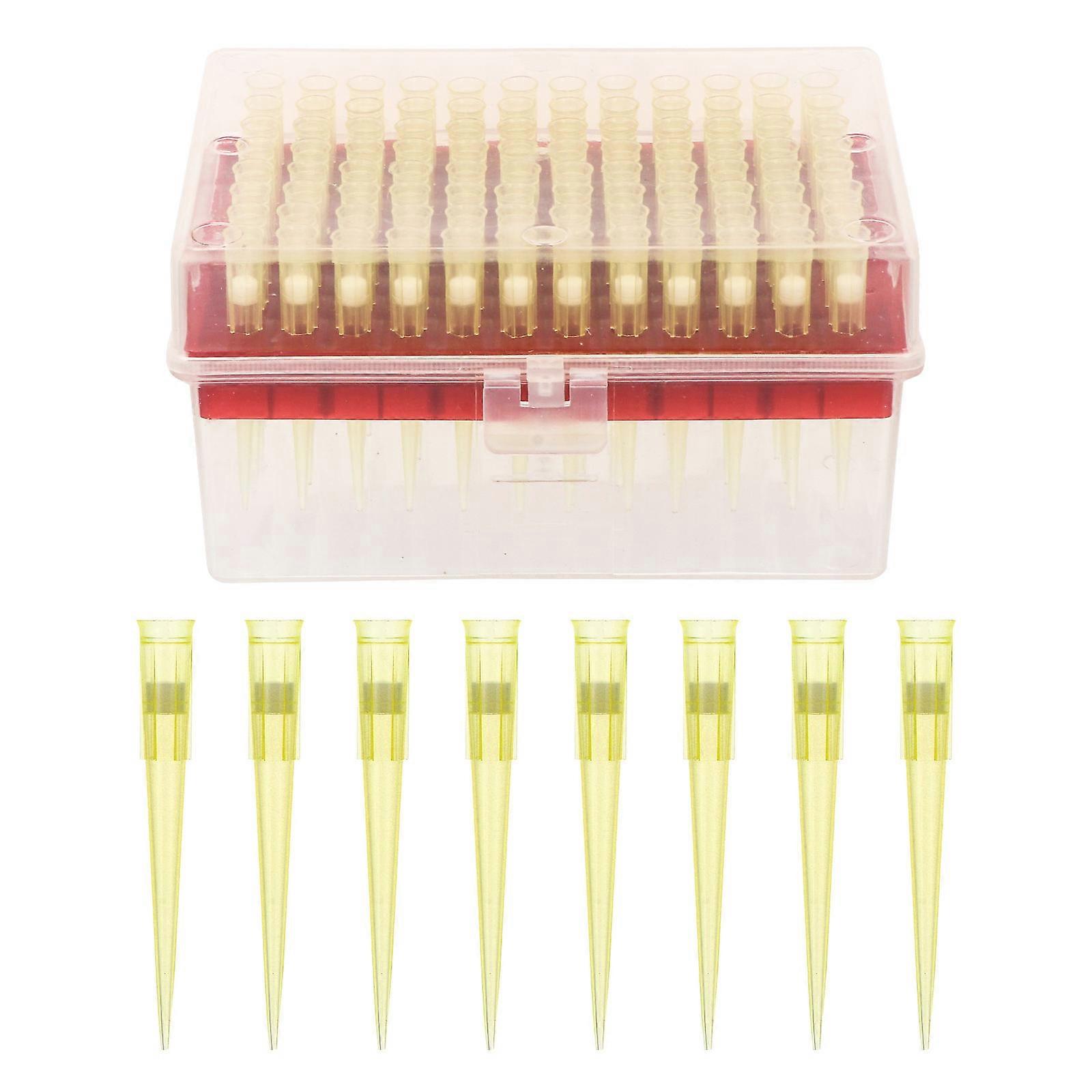 Plastic Filter Pipette Tips Disposable for Laboratory Analysis 96Pcs Pack
