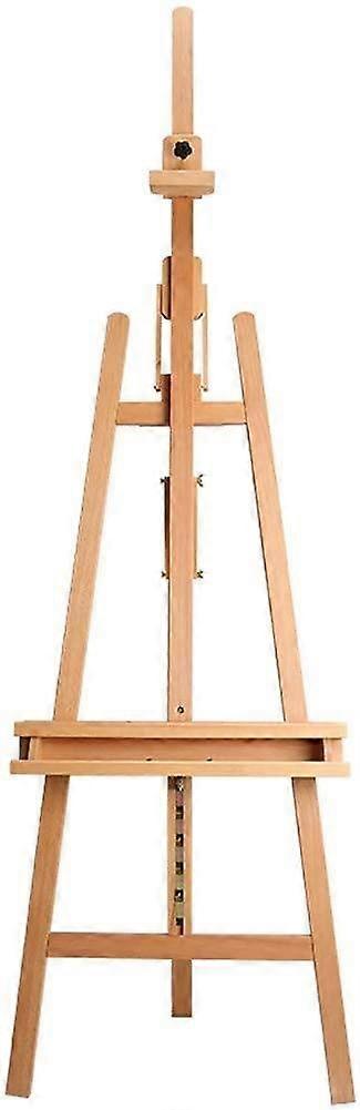 Wooden Easel Oil Painting and Sketch Board with Storage Box for Artists and Display Use