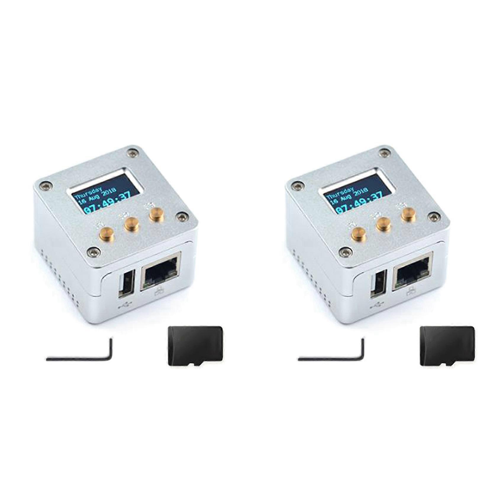 2X NanoPi NEO+OLED Display+Metal Case Kit Open Source H3 Development Board 512MB DDR3 RAM Ubuntu Openwrt Armbian