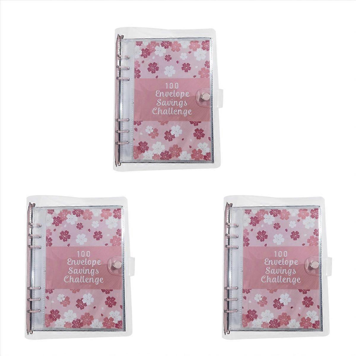 100 Envelope Challenge Savings Binder for Budget Planning Red