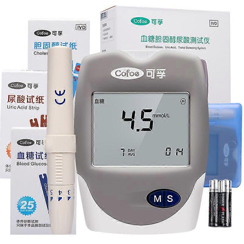 Home Cholesterol Monitor Lipid Analyzer For TC/HDL/Triglyceride Testing Portable Blood Lipid Meter_lhh