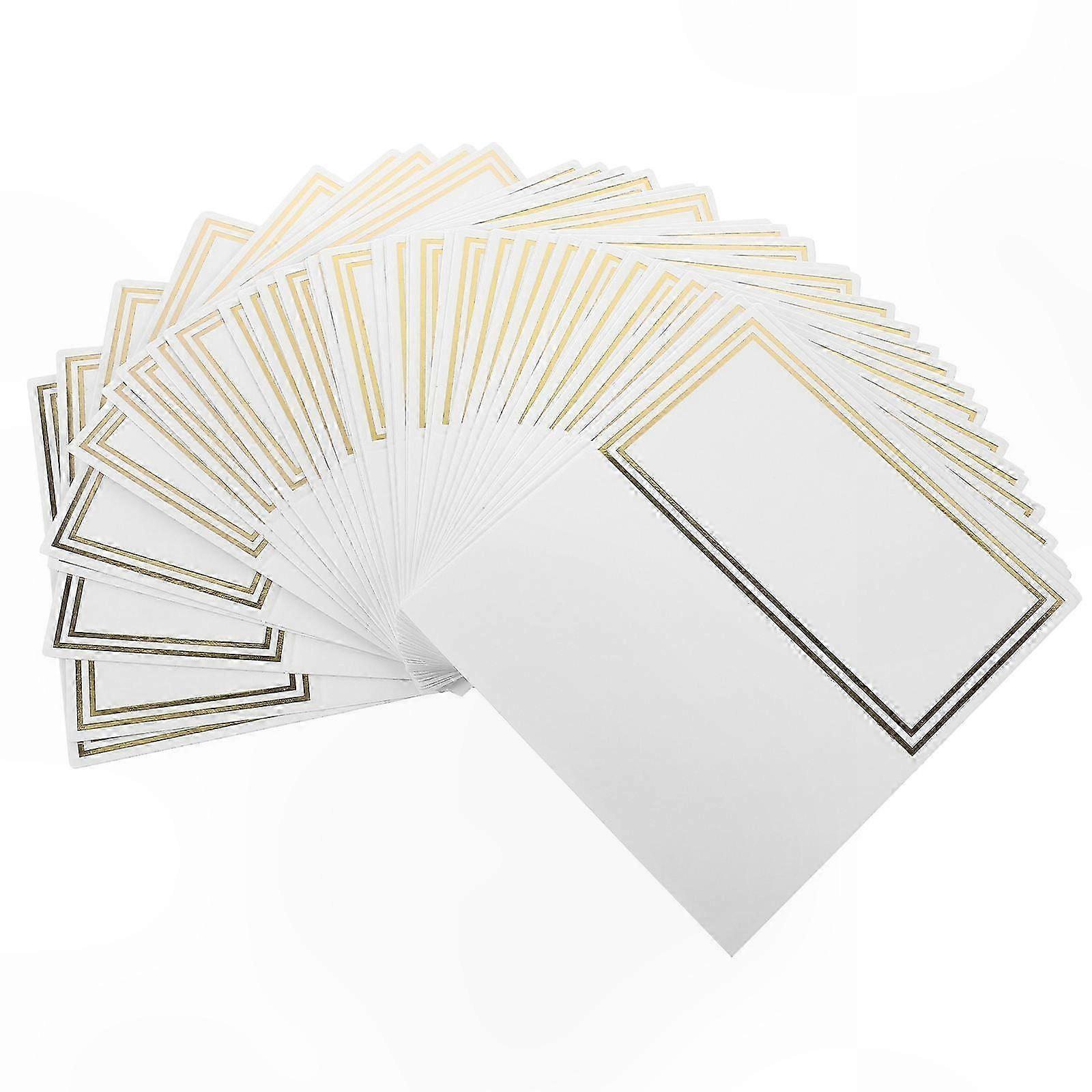 White Rectangular Place Cards for Events, 100 Count, Wedding and Party Seating Essentials