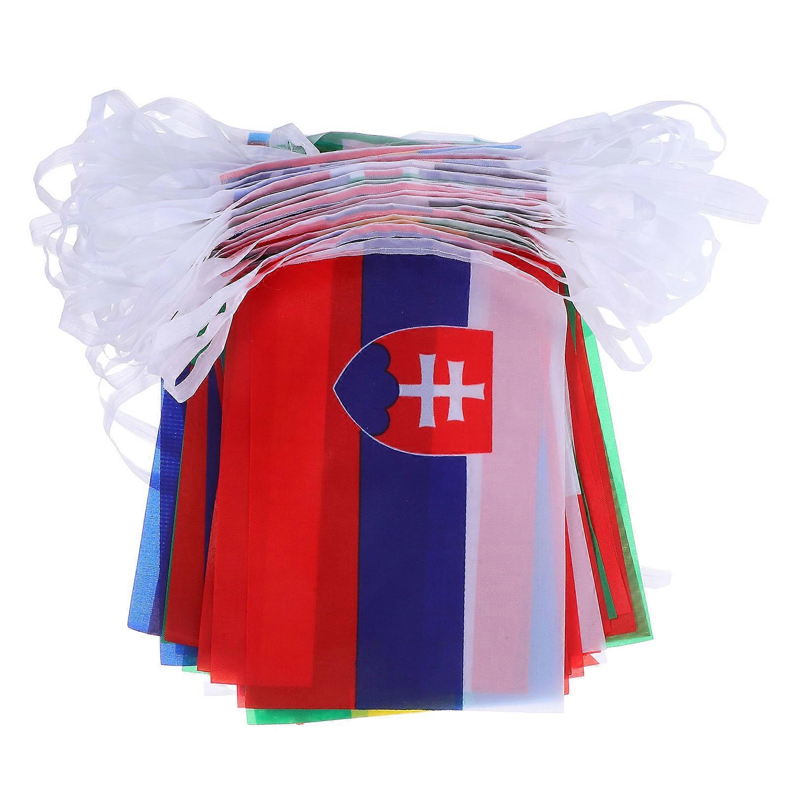 National String Flag Banner 100 Countries World Flags Small Flags Hanging Flags for Bar Decoration