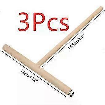 1Pcs T-Shaped Pancake Utensils Crepe Non-Stick Wooden Spreader And Spatula Rake Spreading Pie Pancake Tools Egg Make Kitchen
