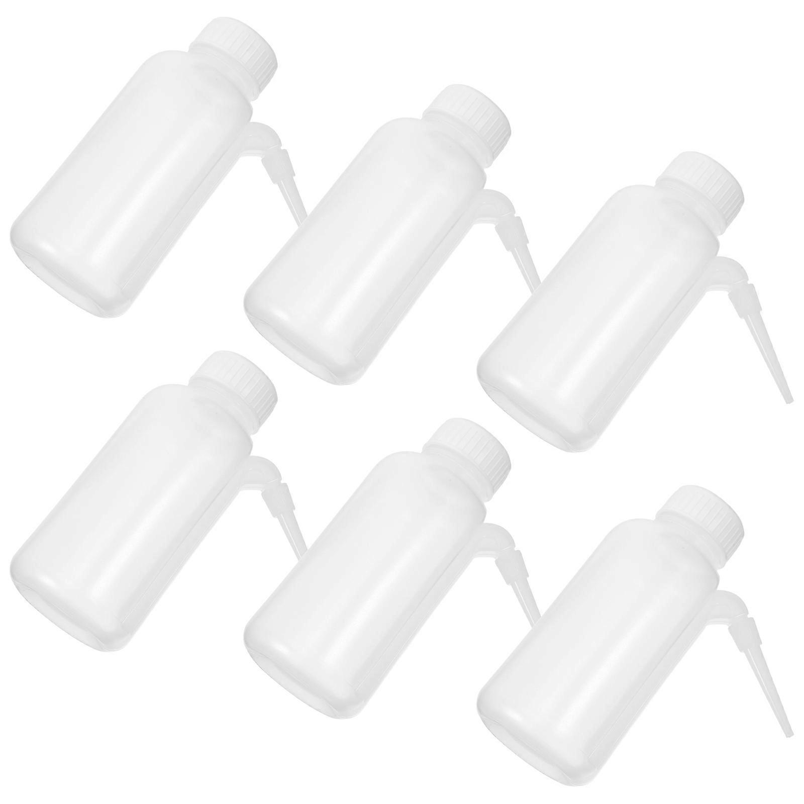 Polyethylene Laboratory Wash Bottles for Lab Reagent Dispensing 6Pcs Set