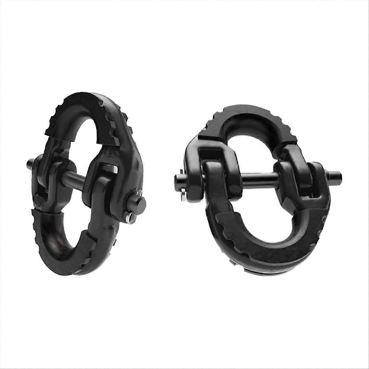 2-Pack Steel Towing Hook Safety Chain Link
