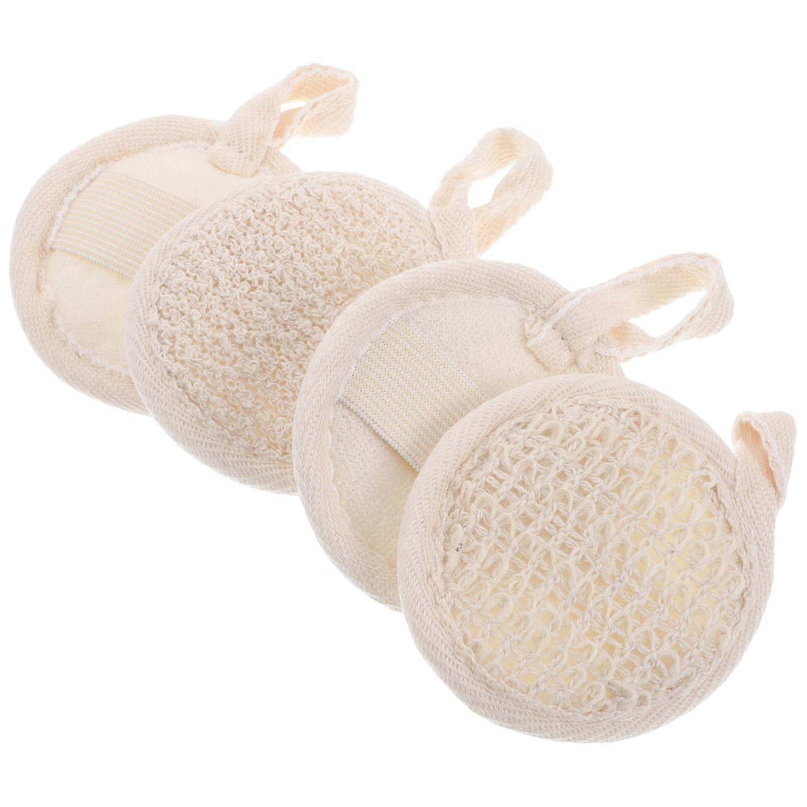 Natural Loofah Sponge Exfoliating Bath Scrubber for Gentle Deep Cleansing Shower and Spa