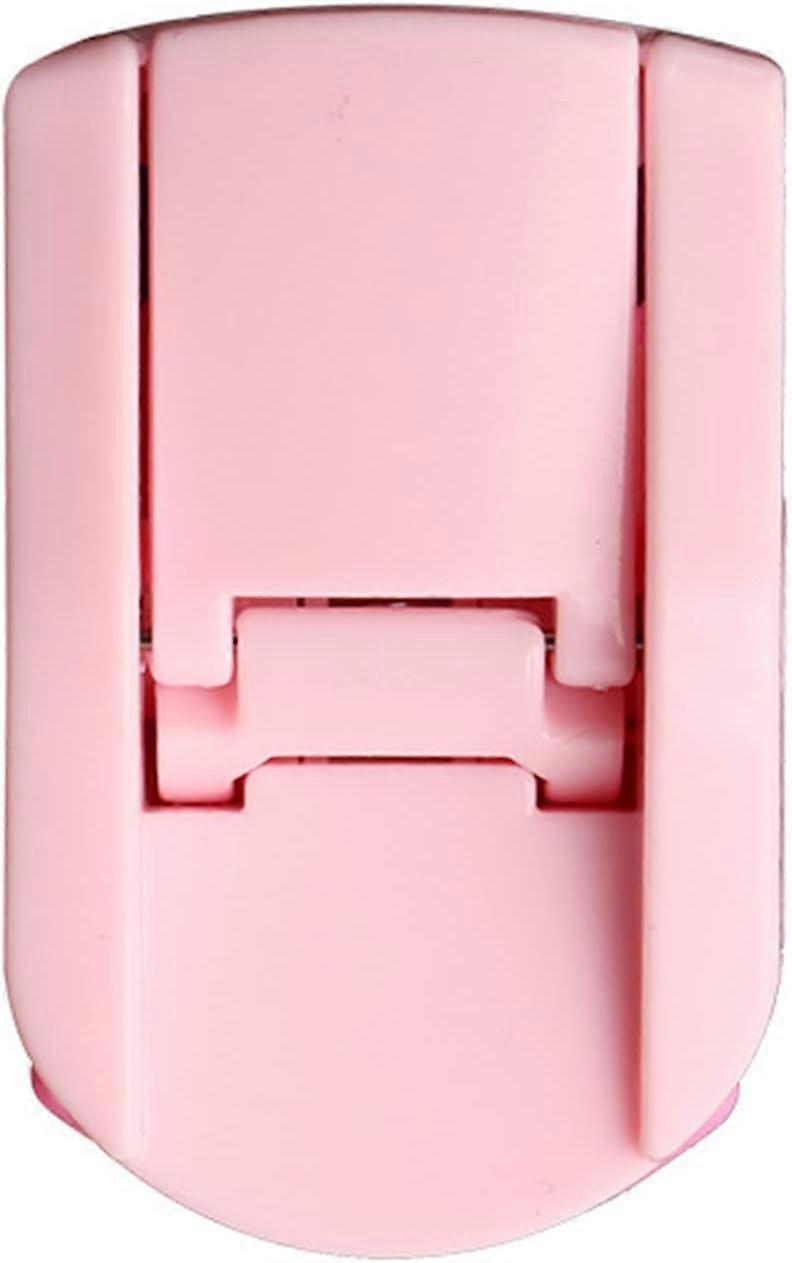 Pink Silicone Eyelash Curler with Cushion Pad for Natural Lashes and Longlasting Curl for Women