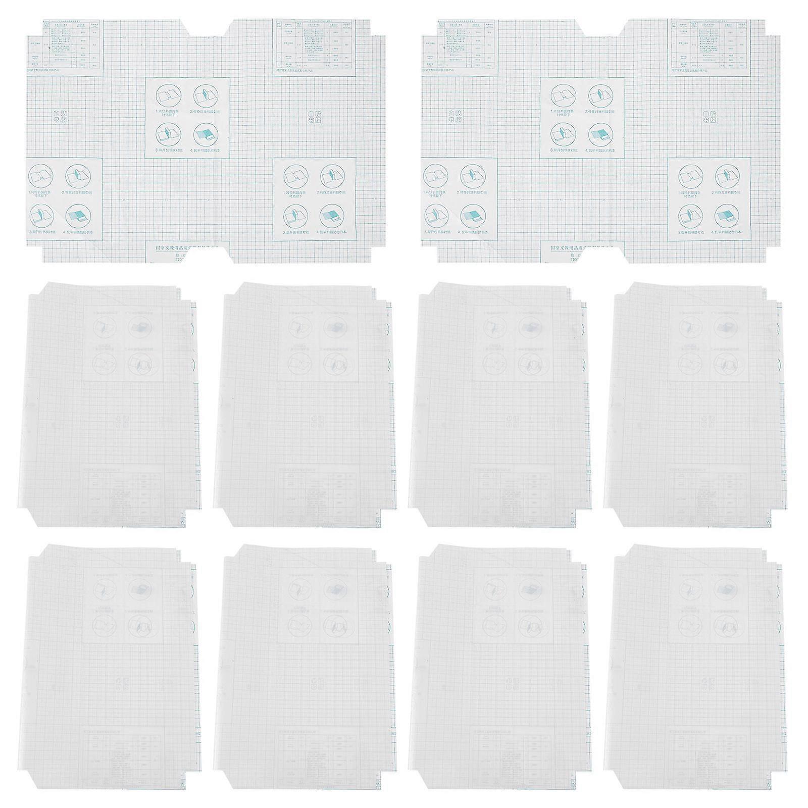 Self-Adhesive Waterproof Book Cover 10 Sheets Clear Film for Notebook
