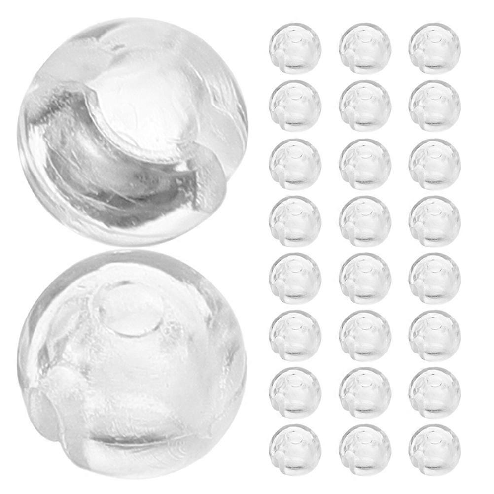 Beaded Chain Crimp Stop for Blind Chains 30Pcs Transparent Material