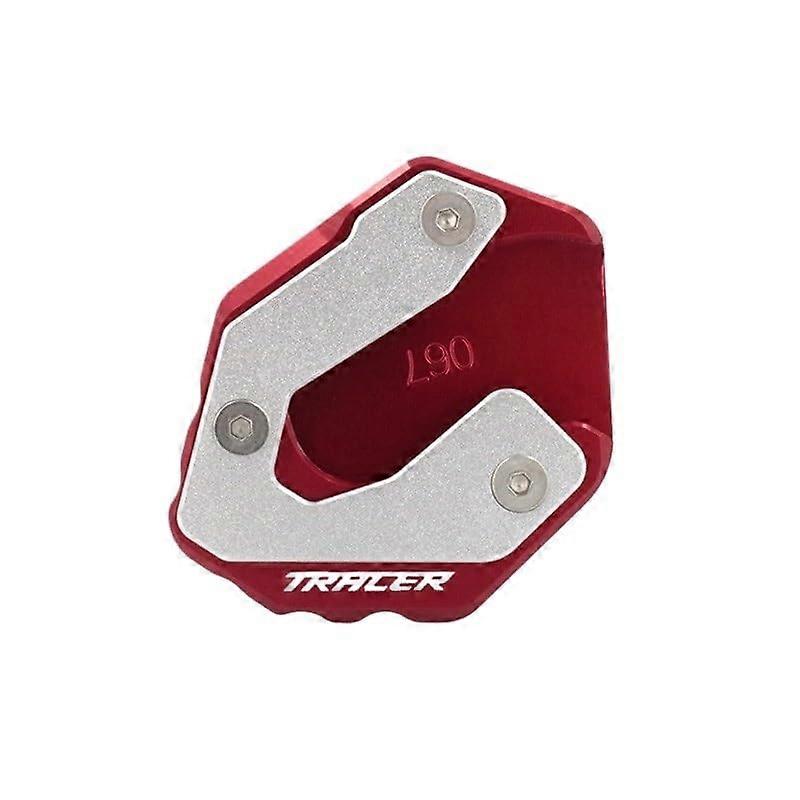 Motorcycle Kickstand Pad CNC Side Stand Extension for Yamaha MT09 Tracer XSR900 Stable Parking Red