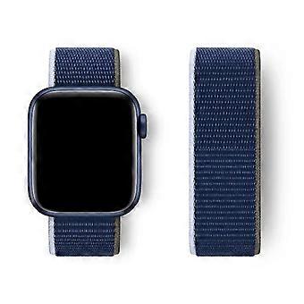 Nylonowa opaska na ramię kompatybilna z Apple Watch 40 mm 41 mm 42 mm 44 mm 45 mm 46 mm 49 mm iWatch Series 10 9 SE 7 6 5 4 Ultra 2 Dark Sea Blue