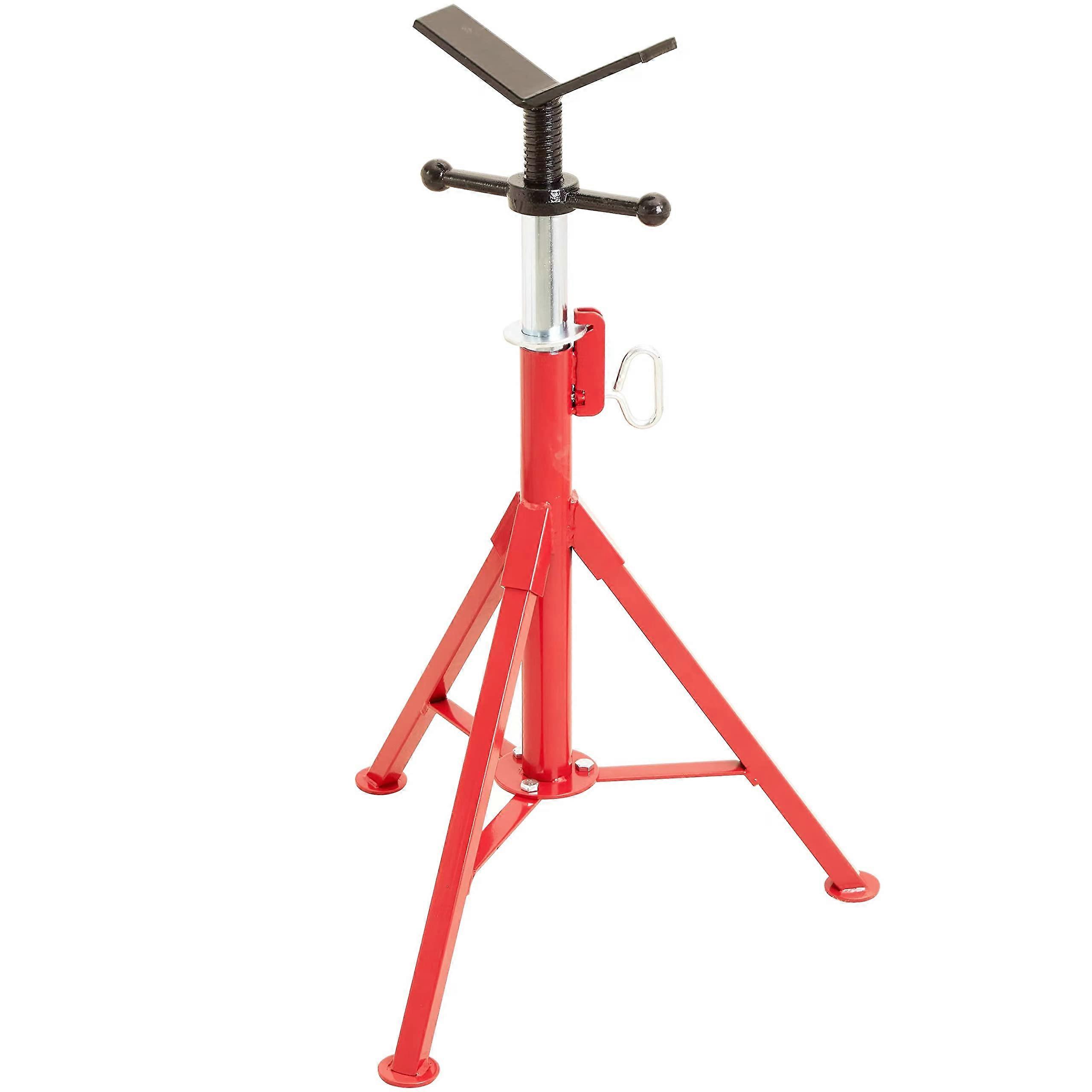 Adjustable Height Welding Pipe Stand with Stable V Head for Heavy Duty Fabrication