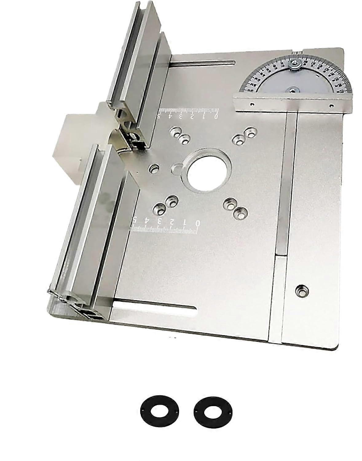 Router Table Insert Plate Aluminum with PreDrilled Holes Durable Precision Router Base for Woodworking