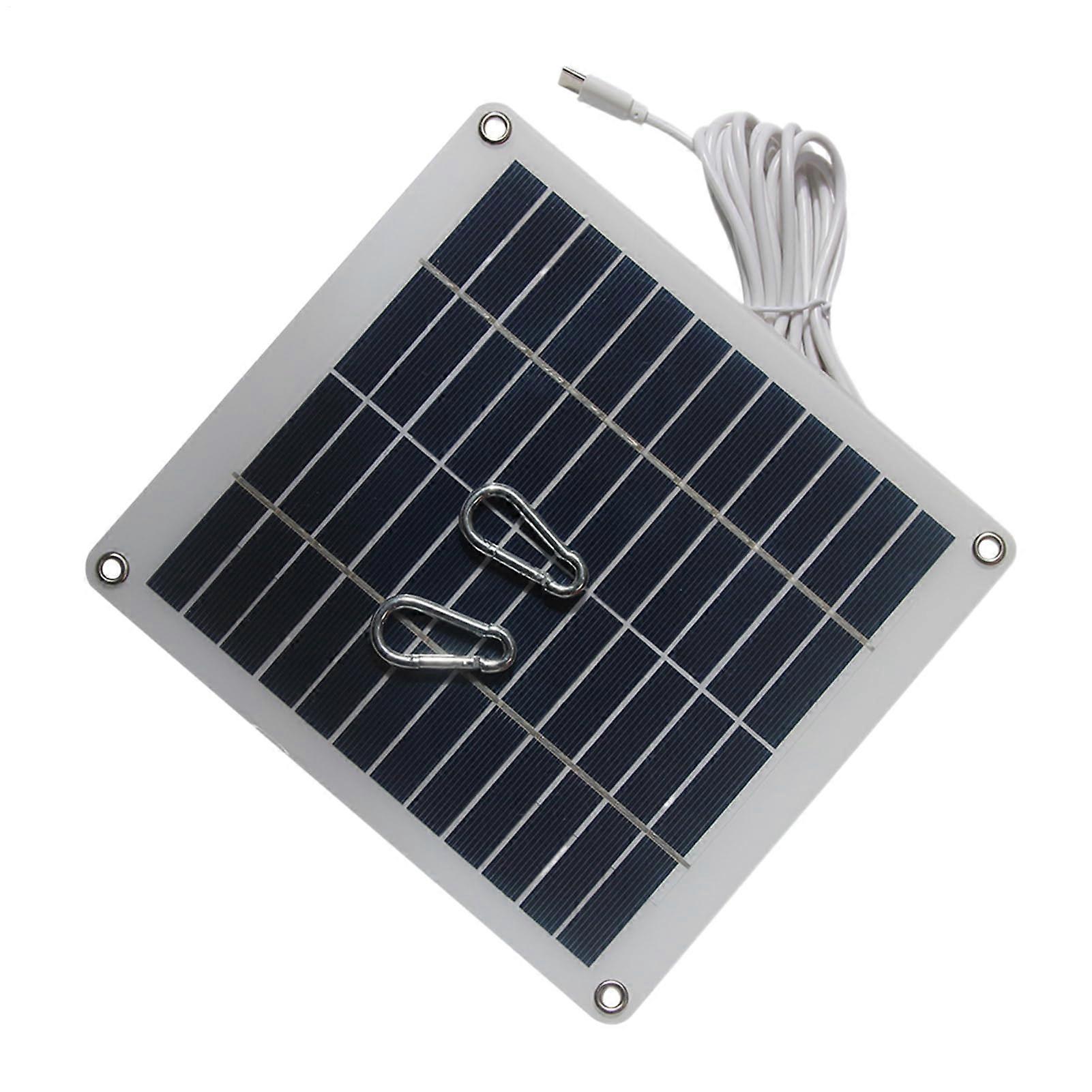 50W 12V Waterproof Solar Panel Charger with TypeC Fast Connection for Outdoor OffGrid Power