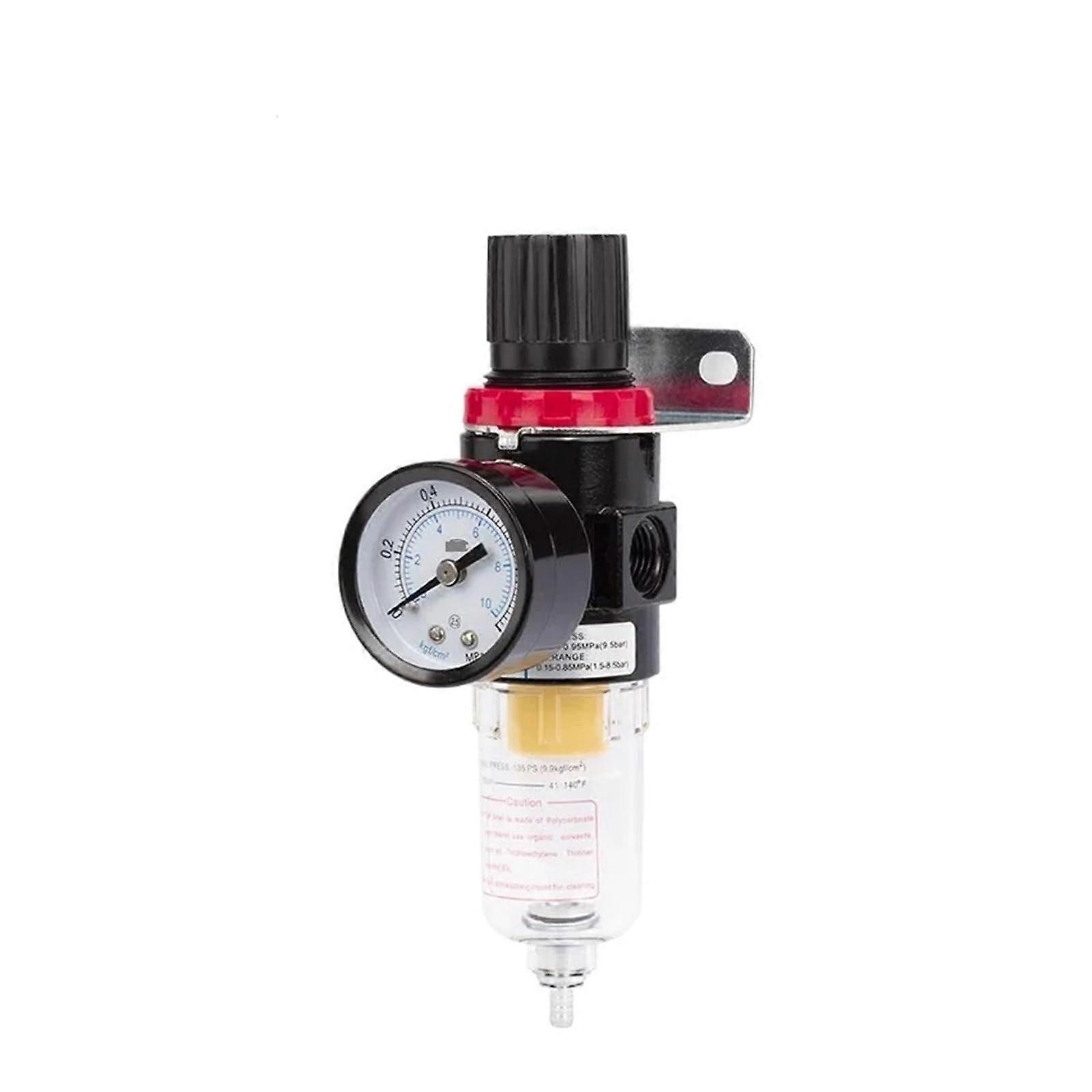 AFR2000 Air Compressor Filter Regulator with Gauge, Oil Water Separator, Precise Pressure Control