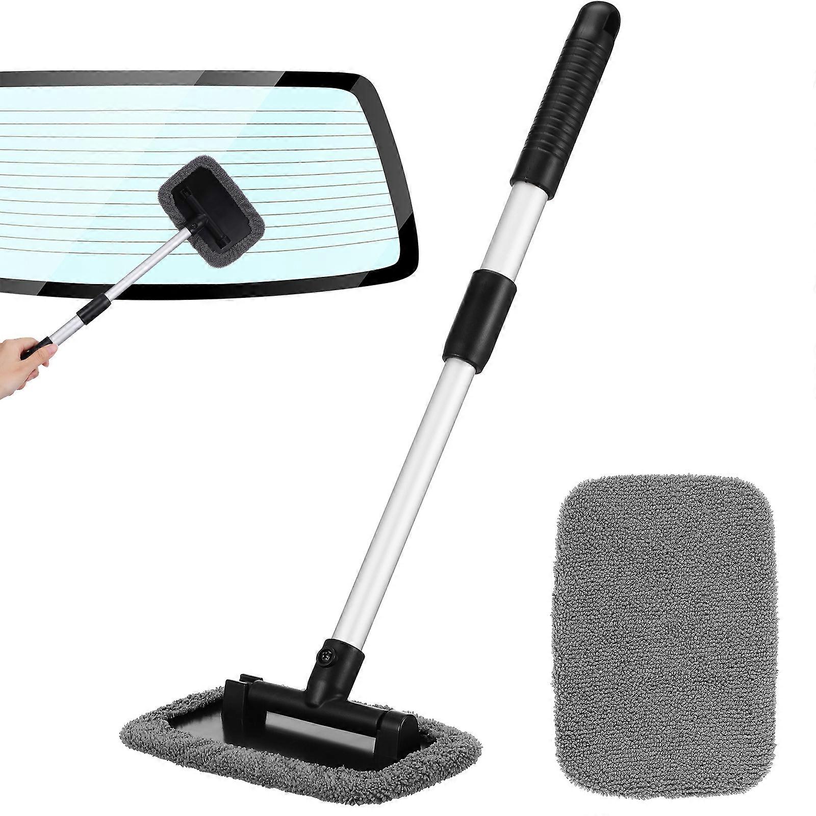 Telescopic Windshield Cleaner Brush for Car Use with 2Sets Included
