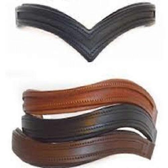 High quality Empty Channel English Padded Bridle Parts U Shape Brow-Bands 8 MM