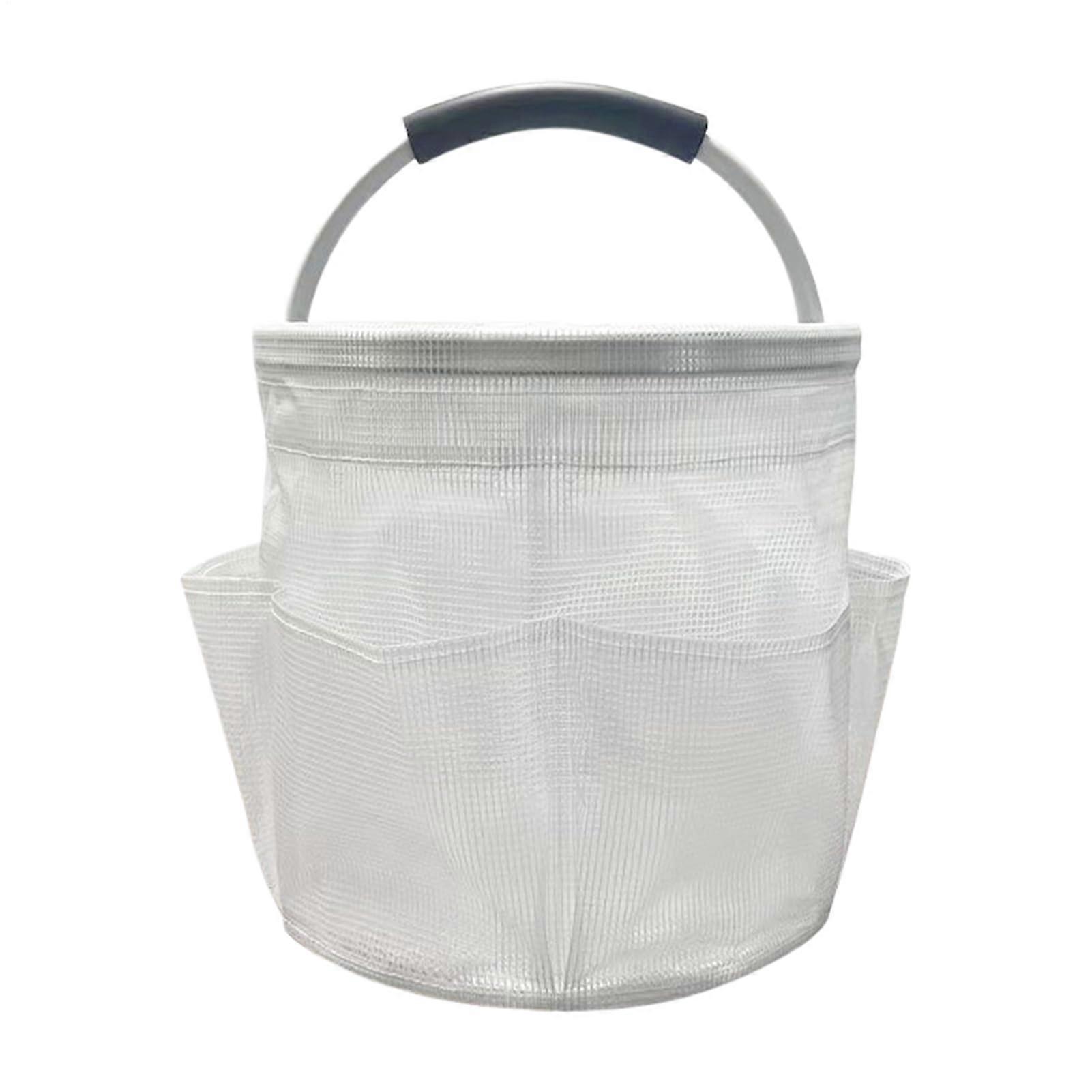 Foldable PVC Mesh Shower Caddy Bag with MultiPocket Storage for Gym Beach Swimming