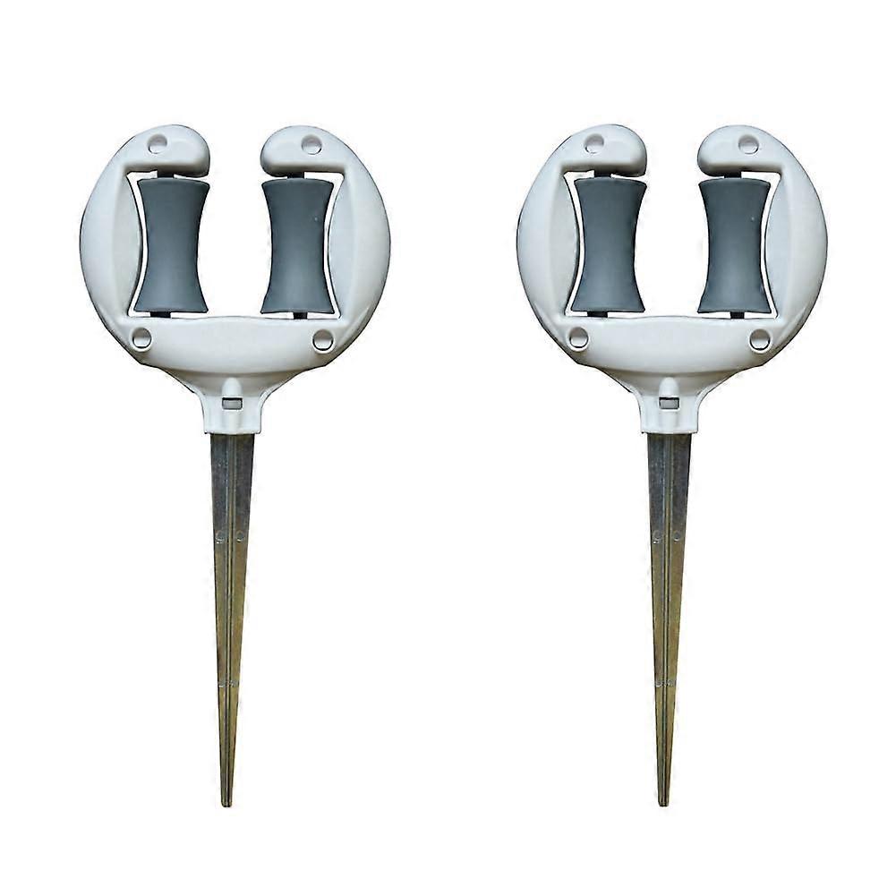 Garden Hose Guide with Smooth Roller for Precise Positioning and Outdoor Yard Irrigation Support