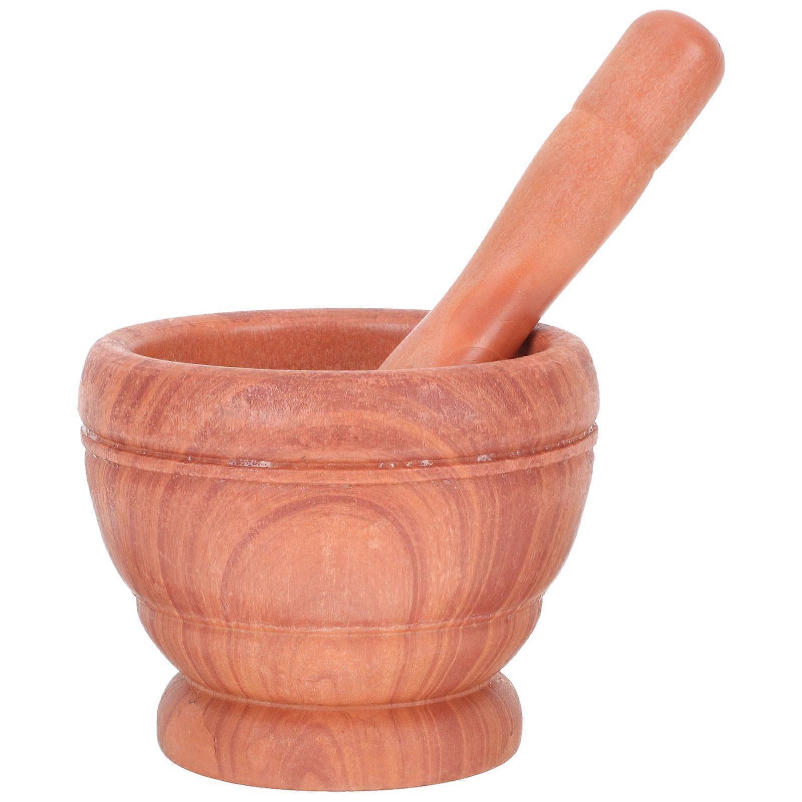 Garlic Mortar Set for Medicine Grinding 2Sets Plastic Pestles