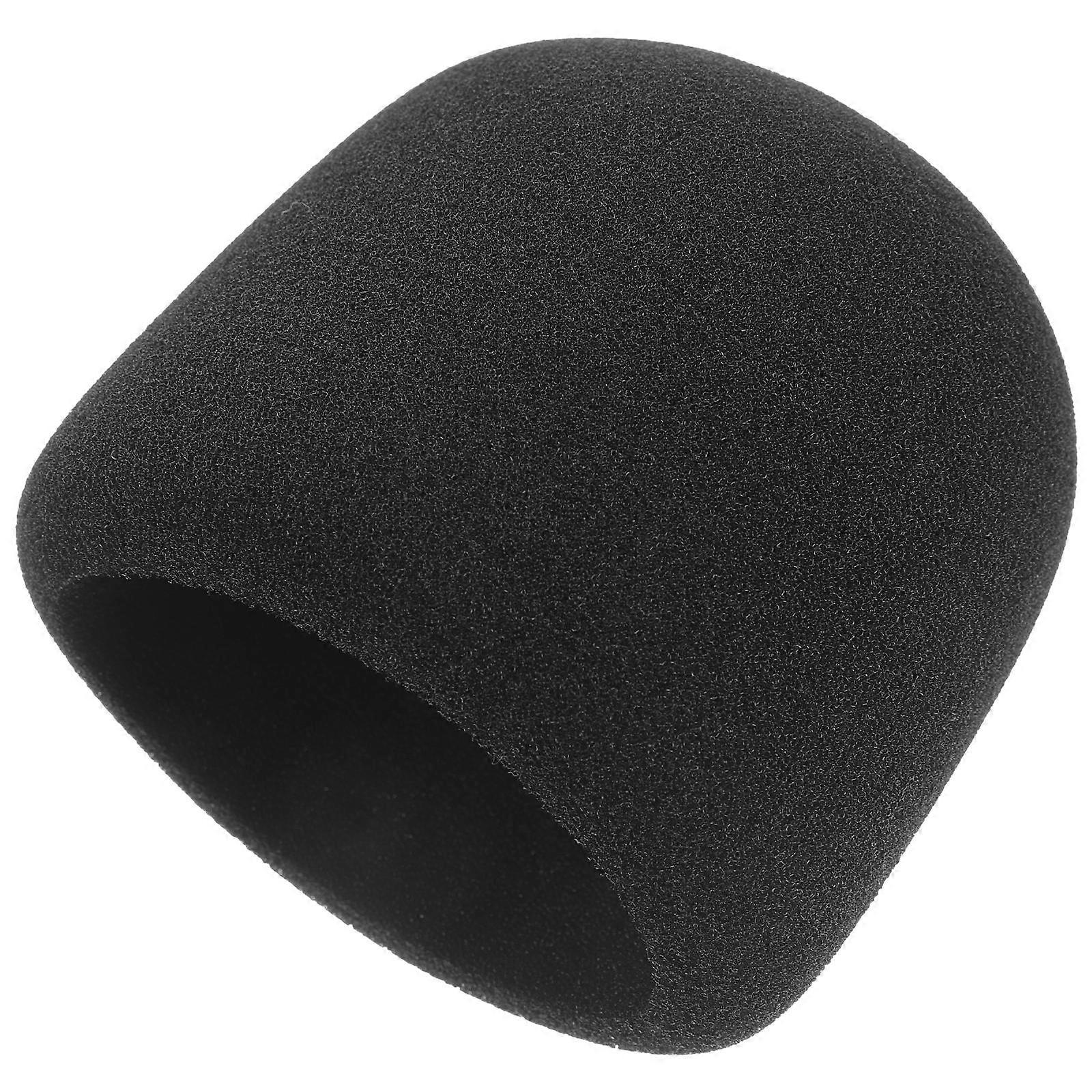 Mic Sponge Protective Cover Microphone Windscreen for 5Pcs Black Set