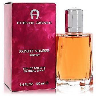  Private Number by Etienne Aigner - Eau De Toilette Spray 3.4 oz - Women 
